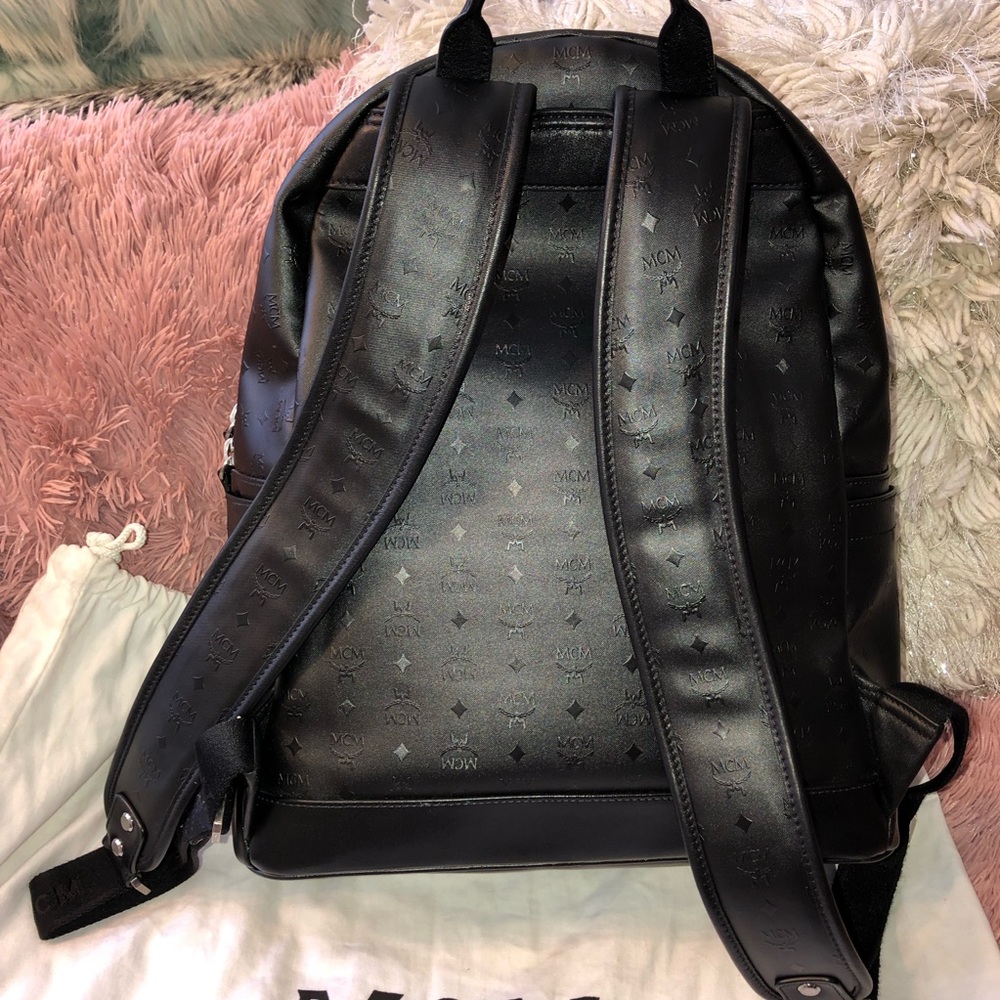 Authentic MCM Dual Star PVC Large Backpack - Picture 6 of 8